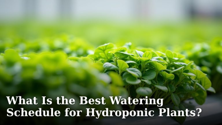 What Is the Best Watering Schedule for Hydroponic Plants?