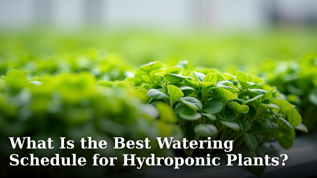 What Is the Best Watering Schedule for Hydroponic Plants?