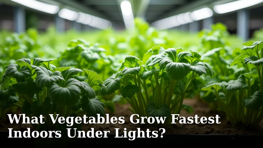 What Vegetables Grow Fastest Indoors Under Lights?